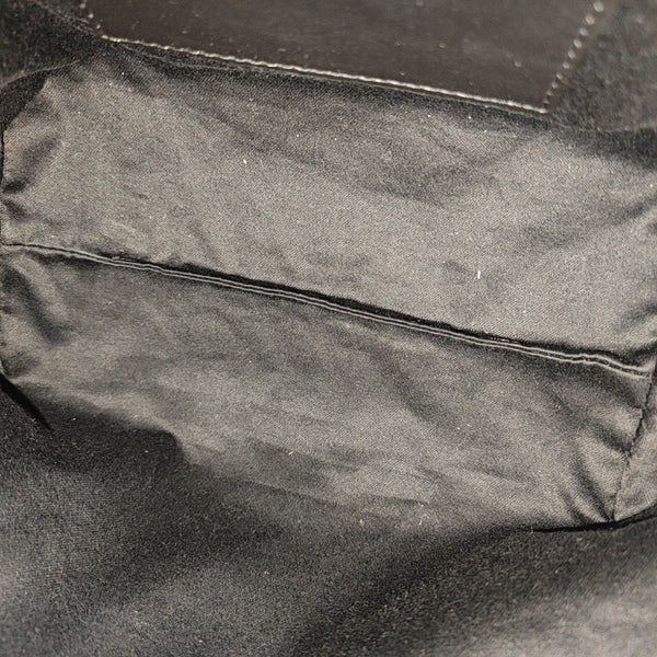 Quilted Calfskin Top Handle Bag Black