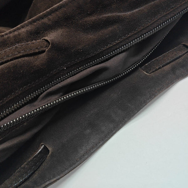 Suede Shoulder Bag Brown