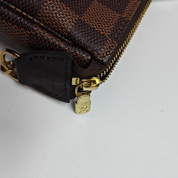 ACCESSOIRES Mini Damier Ebene Coated Canvas Brown