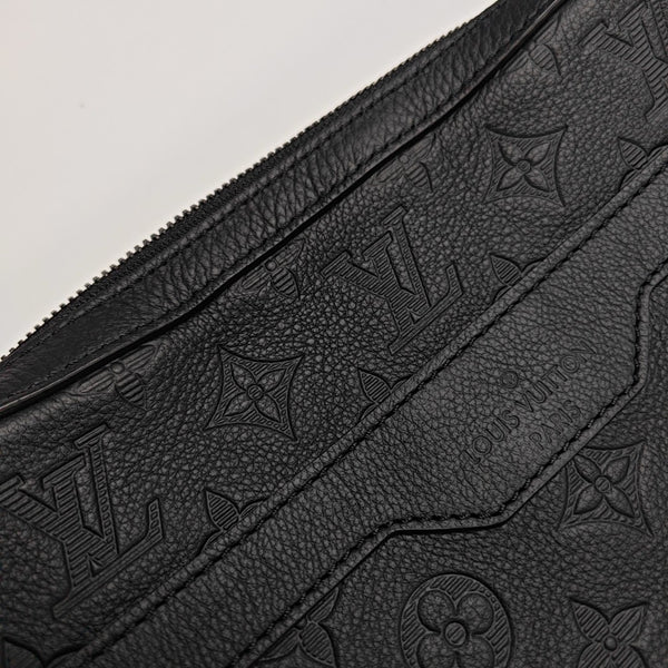 DUO Monogram Calfskin Black
