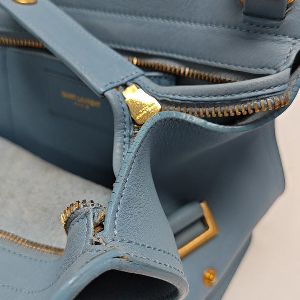 CHYC Y LIGNE Small Calfskin Blue