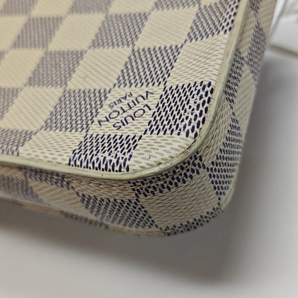 FÉLICIE Damier Azur Coated Canvas White