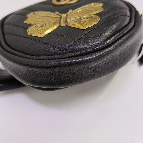 GG Marmont Mini Quilted Calfskin Black