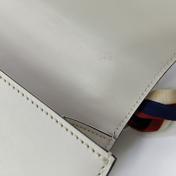 Sylvie Small Calfskin White