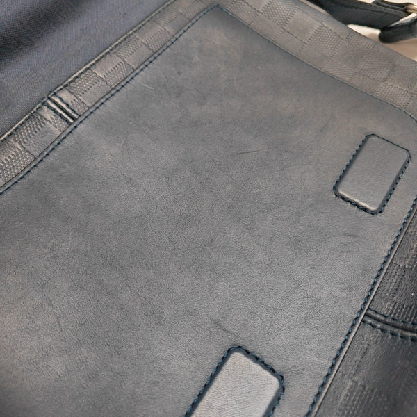 DISTRICT Damier Calfskin Blue