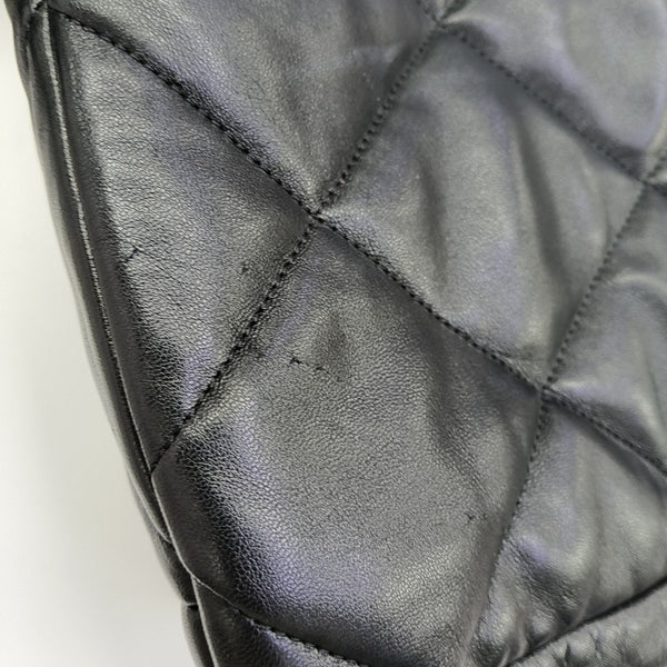 CHANEL 19 Large Quilted Lambskin Black