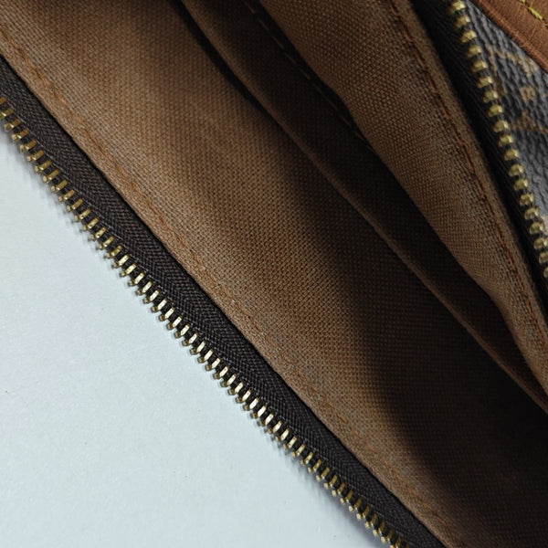 ACCESSOIRES GM Monogram Coated Canvas Brown