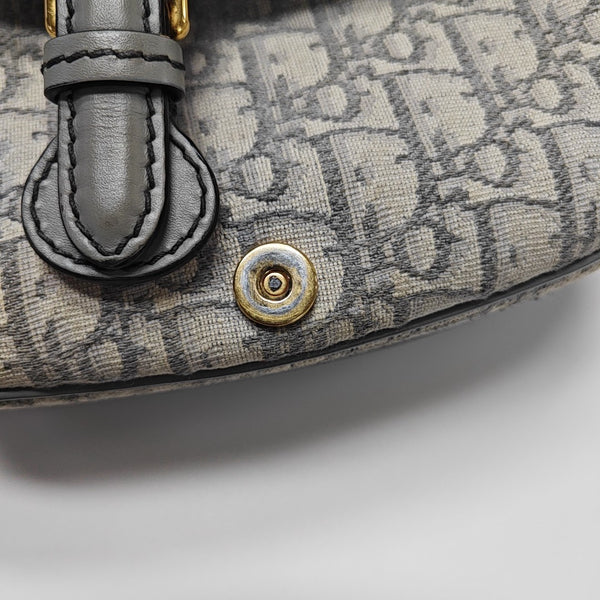 Bobby Medium Oblique Canvas Gray