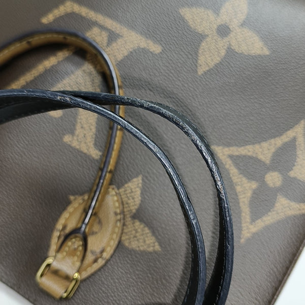 ONTHEGO MM Monogram Coated Canvas Brown