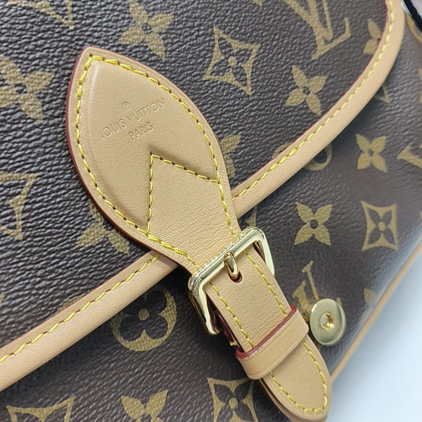 DIANE Monogram Coated Canvas Brown