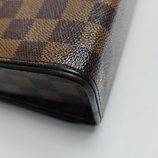 TRIBECA Damier Ebene Coated Canvas Brown
