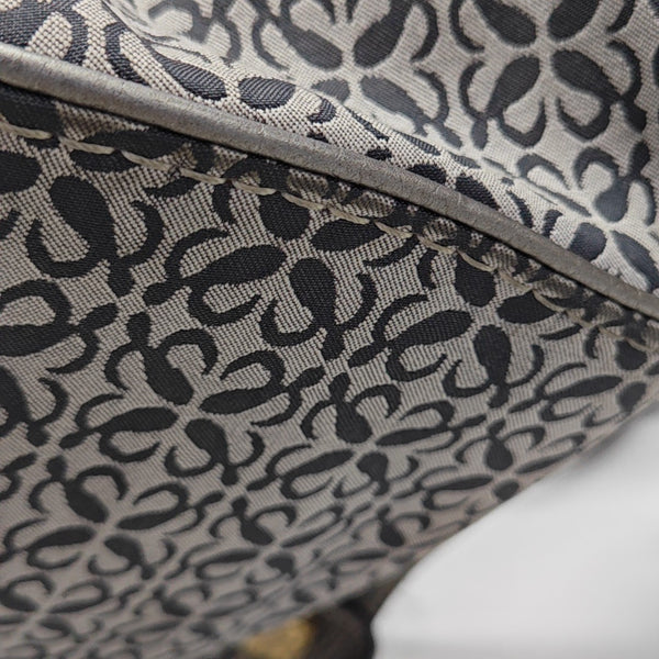 Monogram Canvas Top Handle Bag Gray