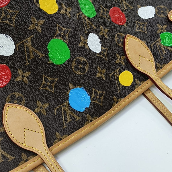 NEVERFULL MM Monogram Coated Canvas Brown