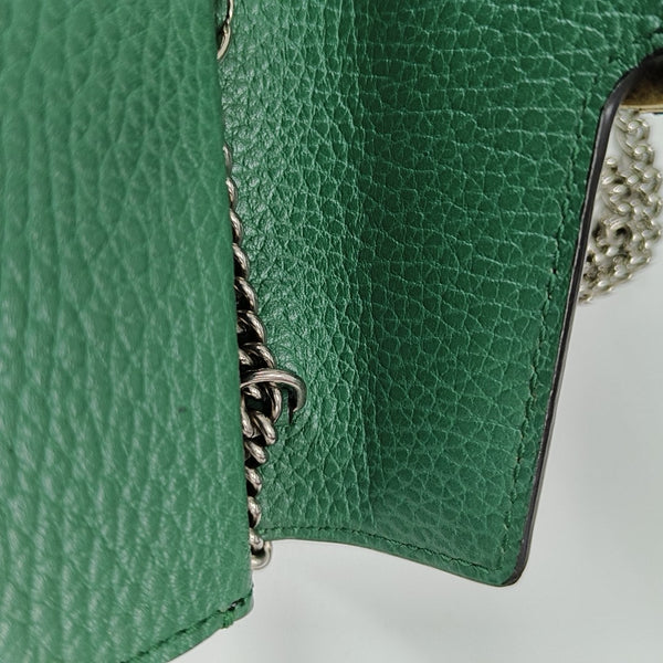 Authenticated pre-owned Dionysus Super Mini Calfskin Green - Shoulder Bag at Looply