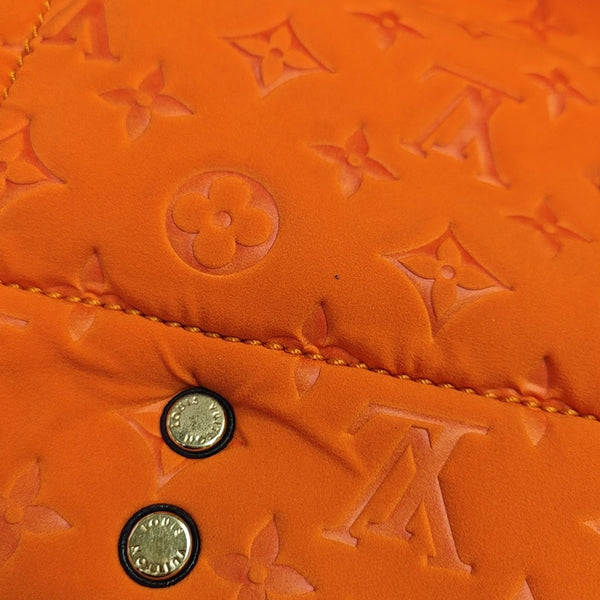 Monogram Fabric Tote Bag Orange