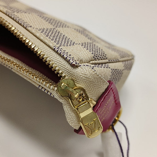 ACCESSOIRES Mini Damier Azur Coated Canvas White