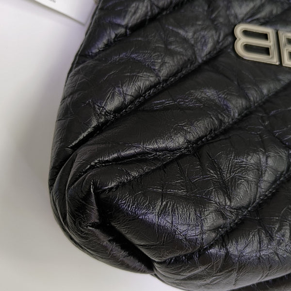 Crush Quilted Calfskin Black