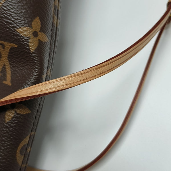 NEVERFULL MM Monogram Coated Canvas Brown