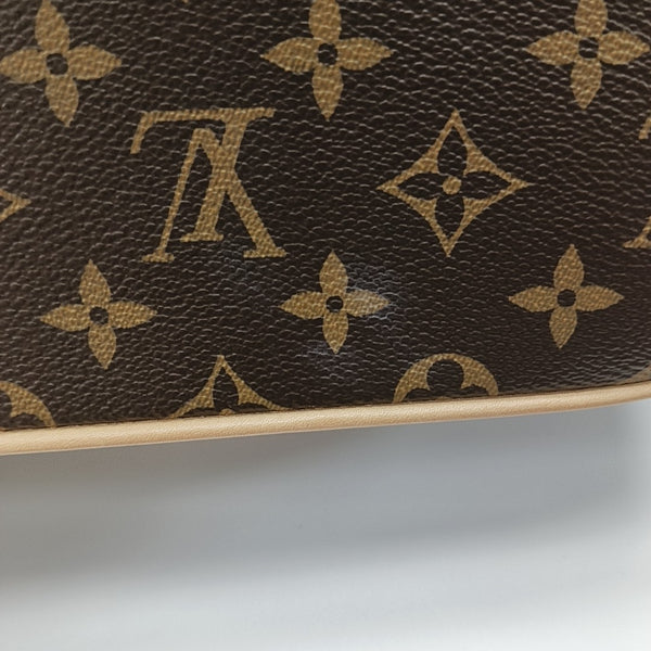 Monogram Coated Canvas Top Handle Bag Brown