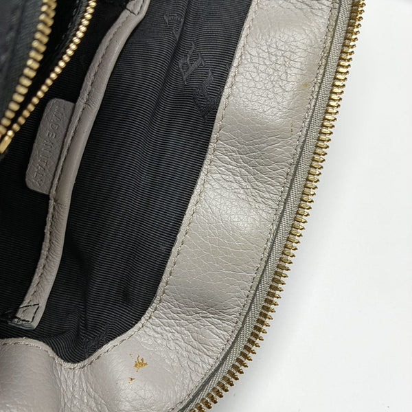 Calfskin Shoulder Bag Gray