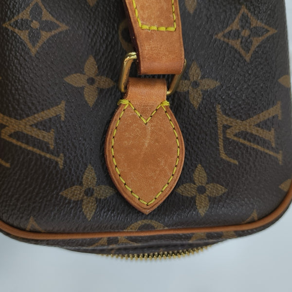 NICE BB Monogram Coated Canvas Brown