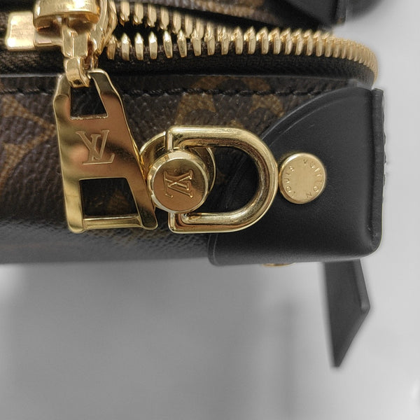 PETITE MALLE Monogram Coated Canvas Brown