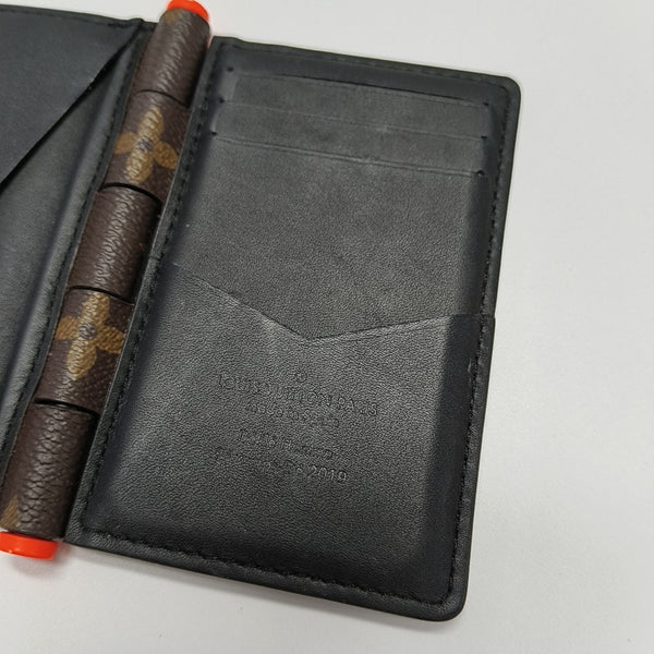 Monogram Coated Canvas Card Holder Mini Brown