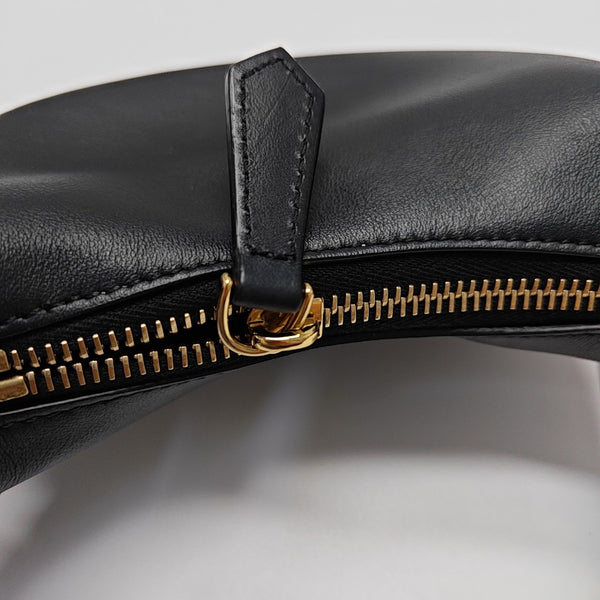 Calfskin Top Handle Bag Black