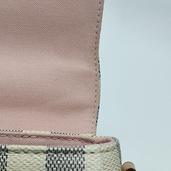CROISETTE Damier Azur Coated Canvas White