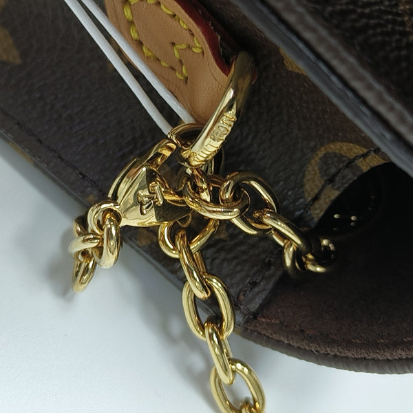 Lily Monogram Coated Canvas Brown