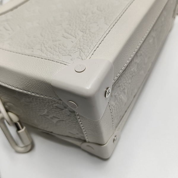 SOFT TRUNK Monogram Calfskin White