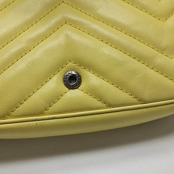 GG Marmont Mini Quilted Calfskin Yellow