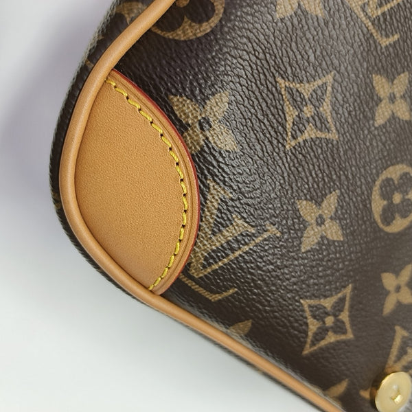 DIANE Monogram Coated Canvas Brown