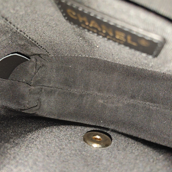 Quilted Calfskin Shoulder Bag Black