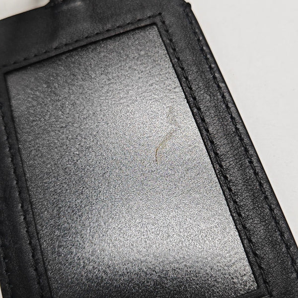 Oblique Canvas Card Holder Black