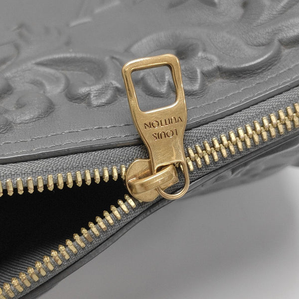 KEEPALL GM Monogram Calfskin Gray