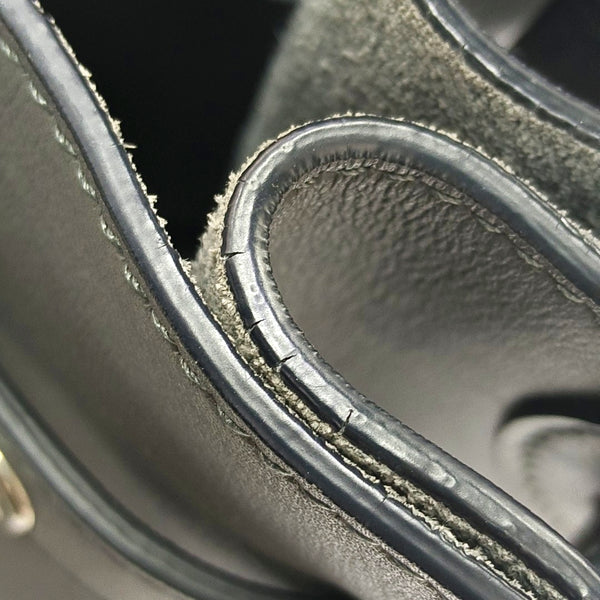 Authenticated pre-owned BIG BAG Calfskin Grey - Bucket Bag at Looply