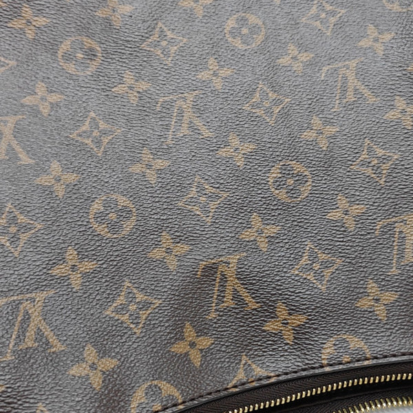 LOOP HOBO Monogram Coated Canvas Brown