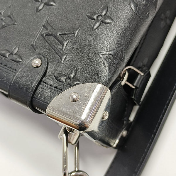SIDE TRUNK MM Monogram Calfskin Black