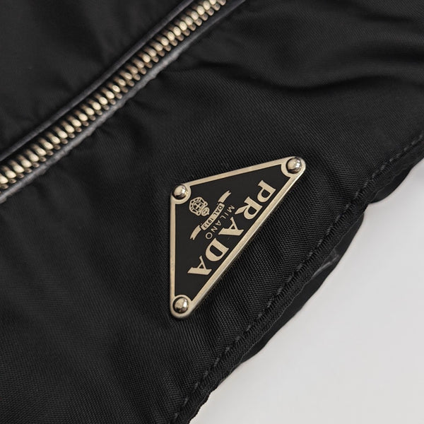 Nylon Top Handle Bag Black