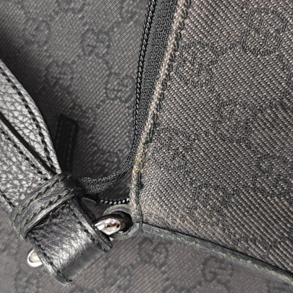 Monogram Canvas Shoulder Bag Black