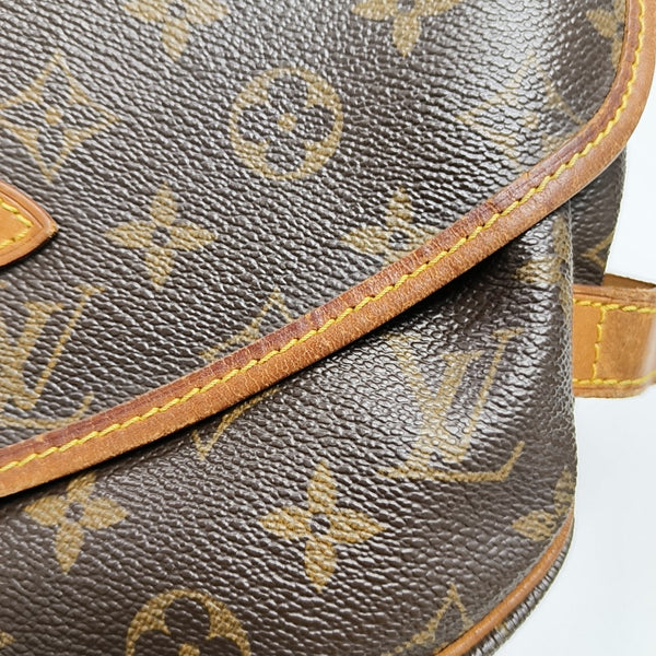 SAUMUR 30 Monogram Coated Canvas Brown