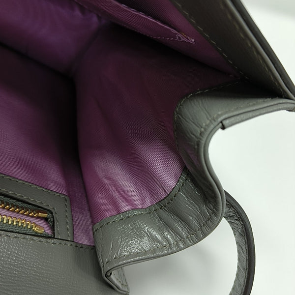 GG Ring Small Calfskin Gray
