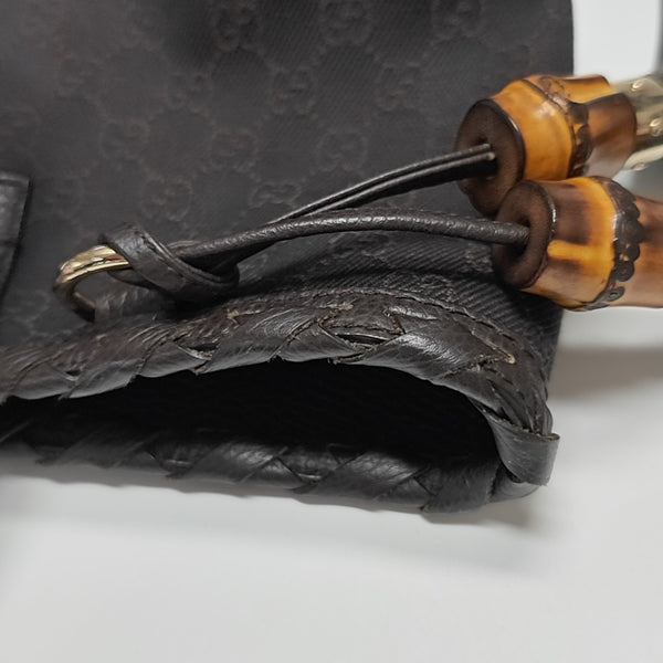 Monogram Canvas Tote Bag Brown