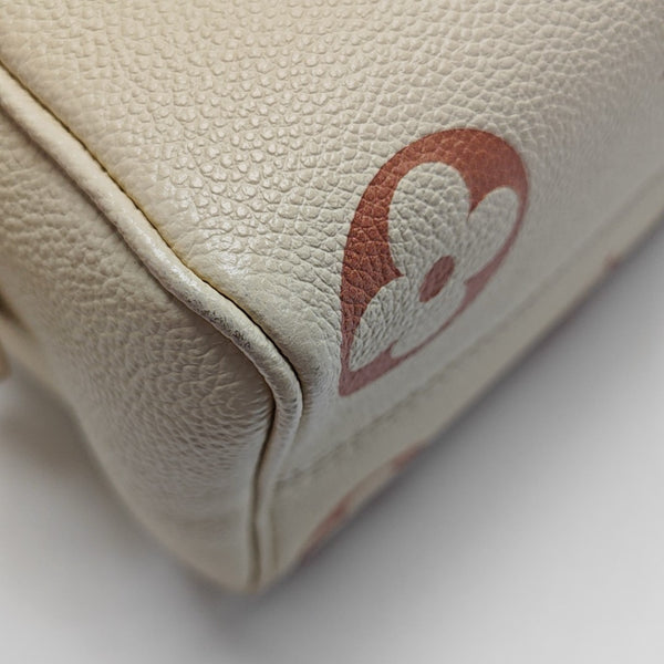 SPEEDY 20 Monogram Calfskin Beige