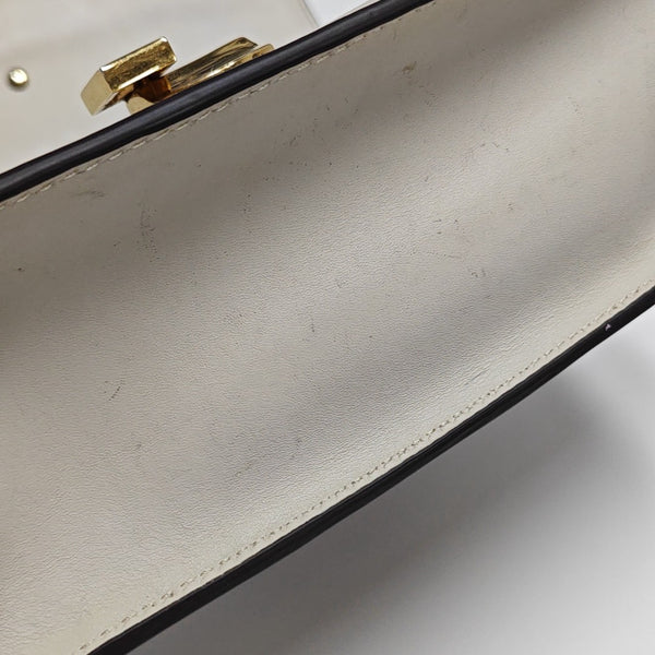 Sylvie Small Calfskin White