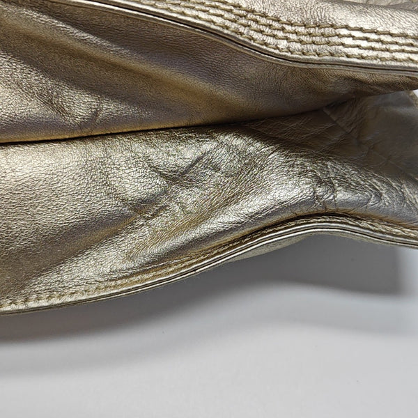 Lambskin Top Handle Bag Beige