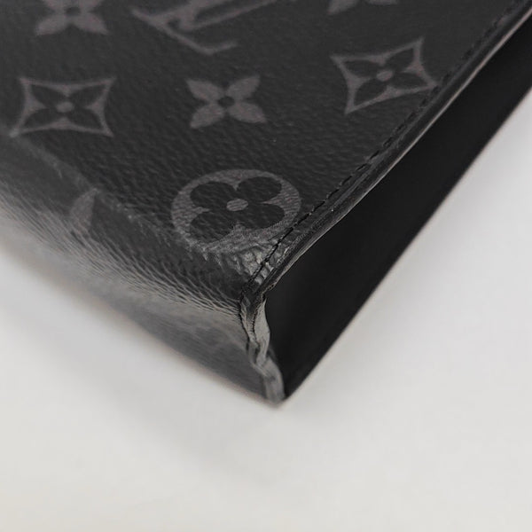 Pochette Voyag MM Monogram Coated Canvas Black