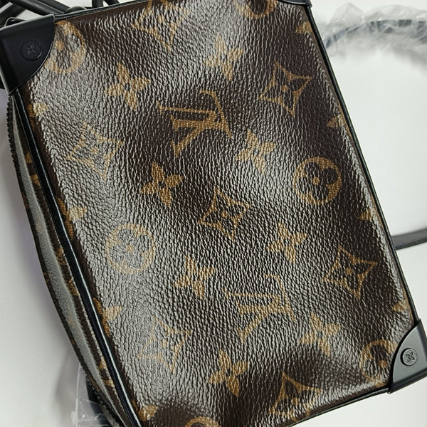 SOFT TRUNK Mini Monogram Coated Canvas Brown