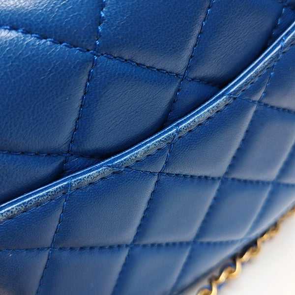 CLASSIC FLAP Mini Quilted Lambskin Blue